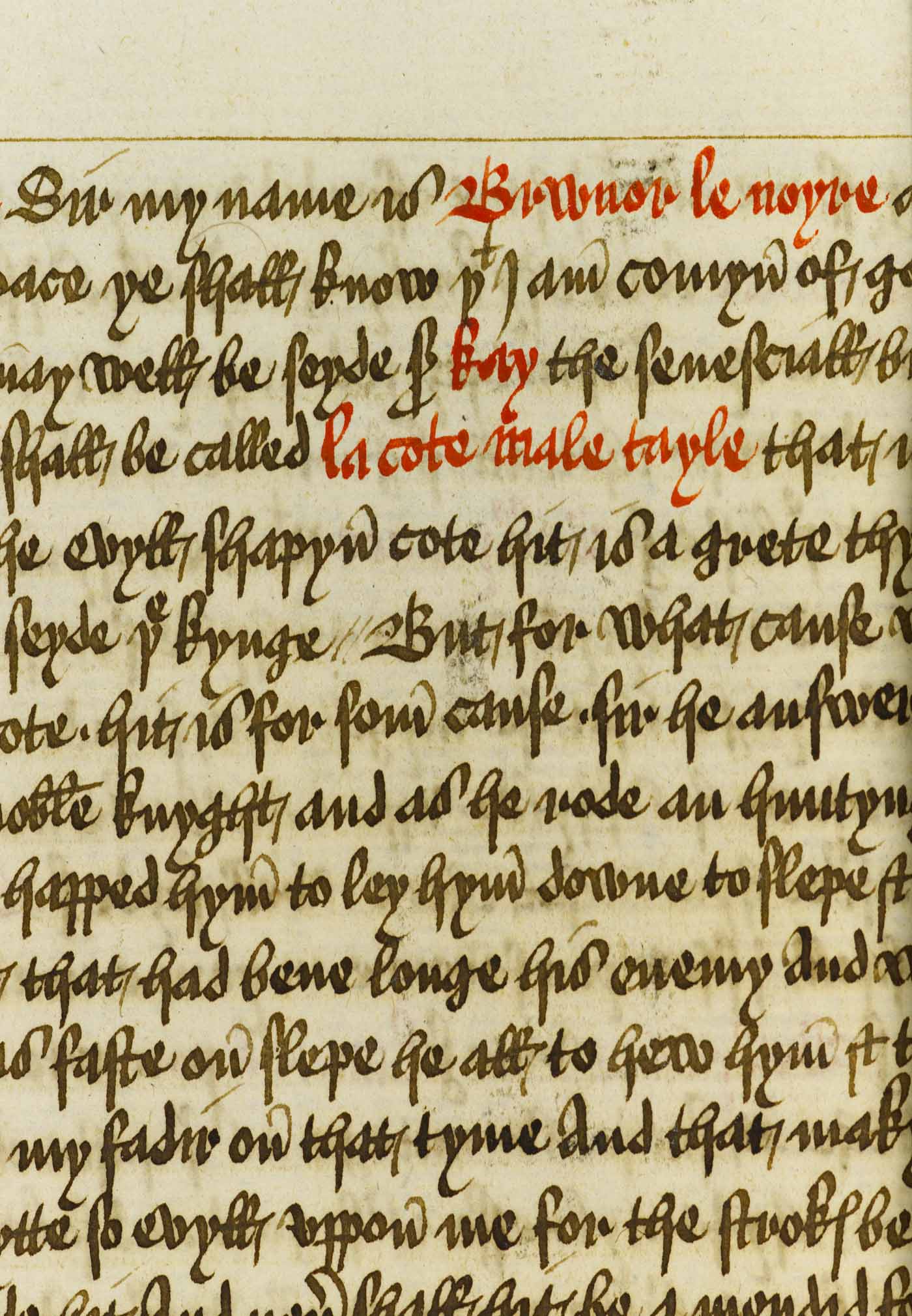 Offset of letter 'I' from Caxton's type 2, fol. 187v/06