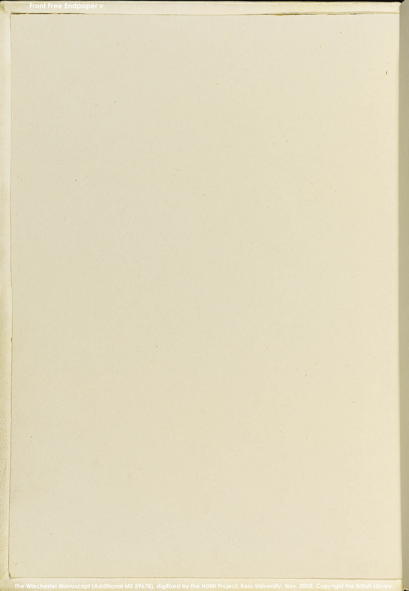 Front Free Endpaper v